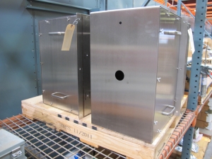 (4) ENCLOSURES, OUTDOOR PROTECTIVE KIND, FOR N-16 DETECTOR. LOADING & HANDLING FEE $15-4127
